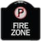 Signmission No Parking Symbol Heavy-Gauge Aluminum Architectural Sign, 18" x 18", BS-1818-24653 A-DES-BS-1818-24653 - alternate 1